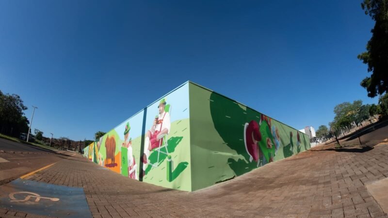 Arte em grafite funde história e cotidiano em Marechal Cândido Rondon