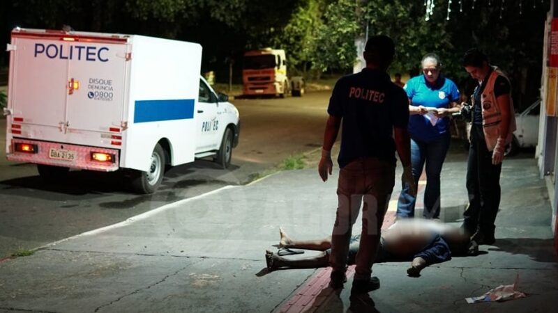Homem é executado com cinco tiros no abdômen e tórax em avenida de cidade de MT
