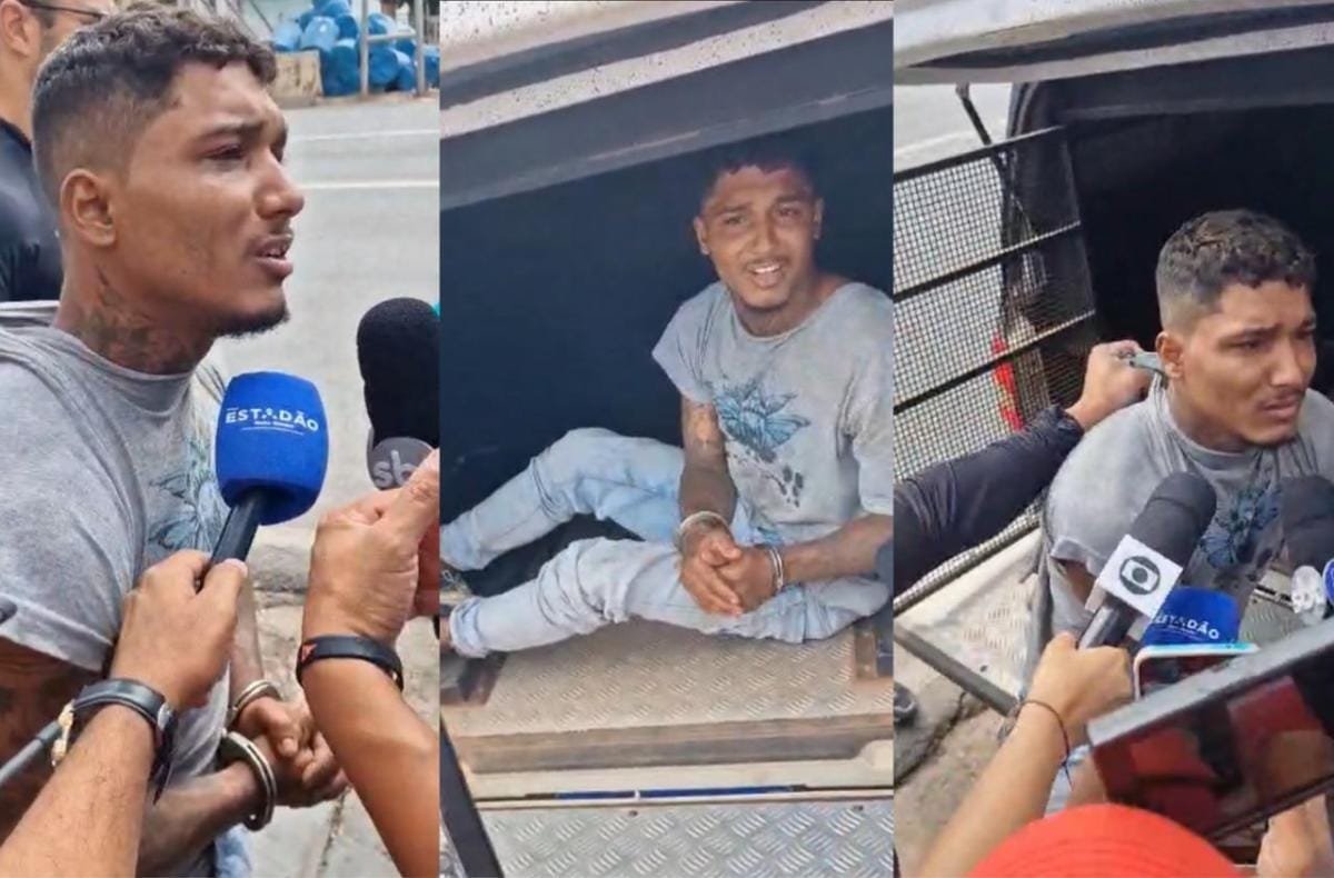 Chorando, suspeito de matar a irmã em Cuiabá nega crime e diz que encontrou jovem já morta