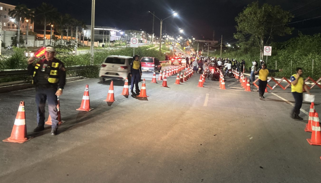 Operação Lei Seca termina com três prisões e 52 motos removidas em Cuiabá