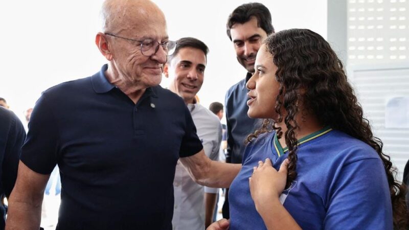 “É o padrão de escola que todo estudante mato-grossense merece”, diz Pivetta sobre escola