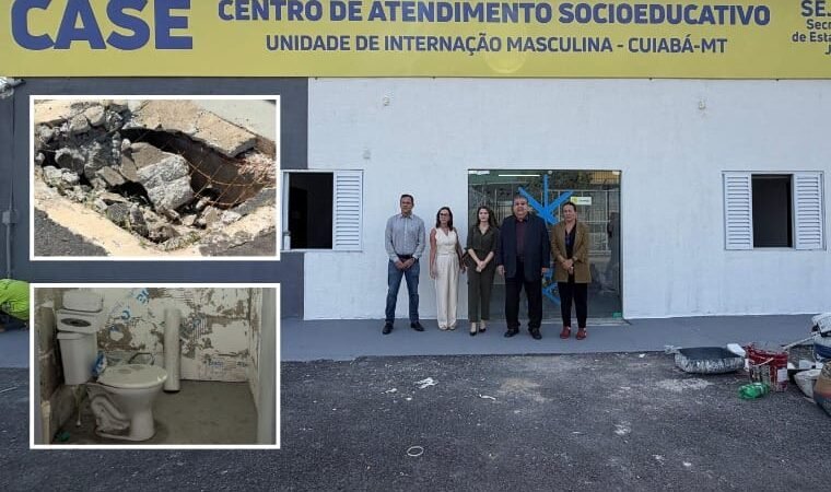 Vistoria do MP aponta atraso e falhas em obra do socioeducativo em Cuiabá