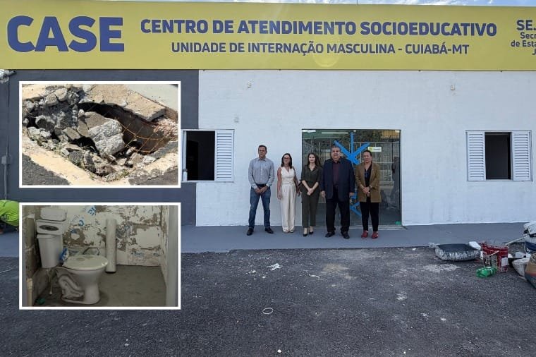Vistoria do MP aponta atraso e falhas em obra do socioeducativo em Cuiabá