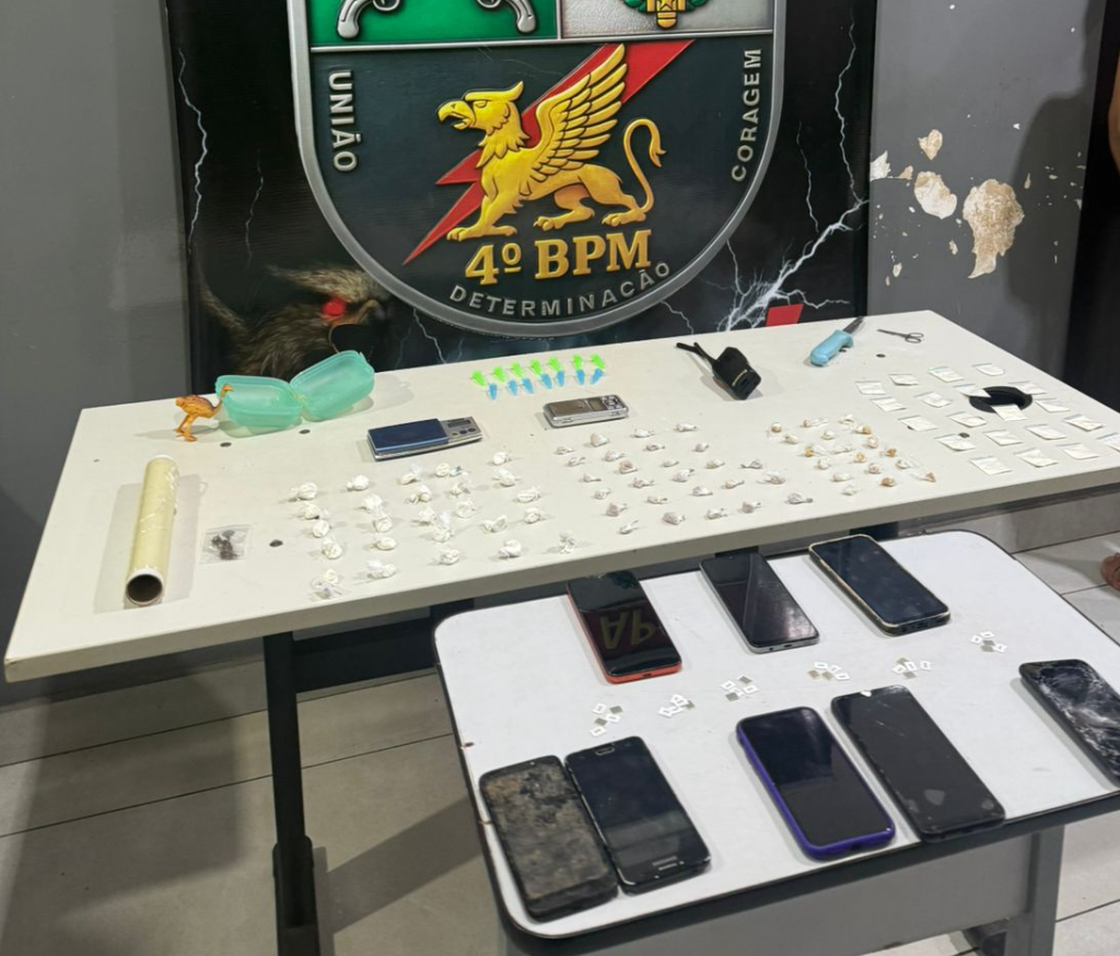 Polícia Militar prende quatro pessoas por tráfico e “golpes da OLX” em Várzea Grande