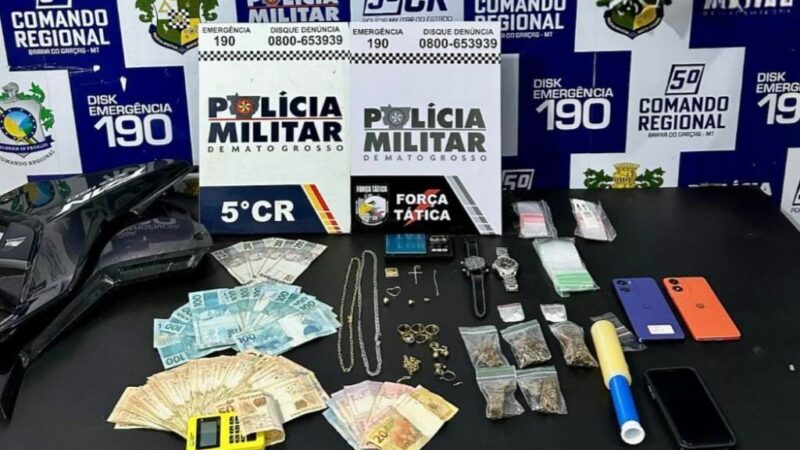 Polícia Militar prende quadrilha suspeita por roubo a ourivesaria em Barra do Garças