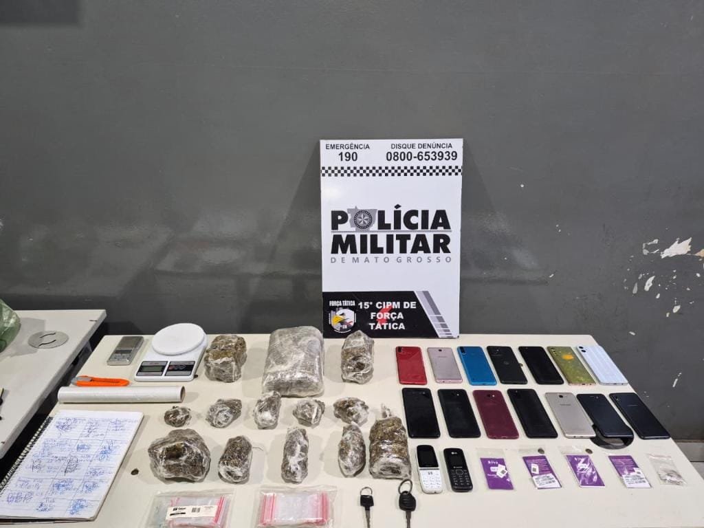 Traficante é preso pela Força Tática com porções  de maconha em Várzea Grande