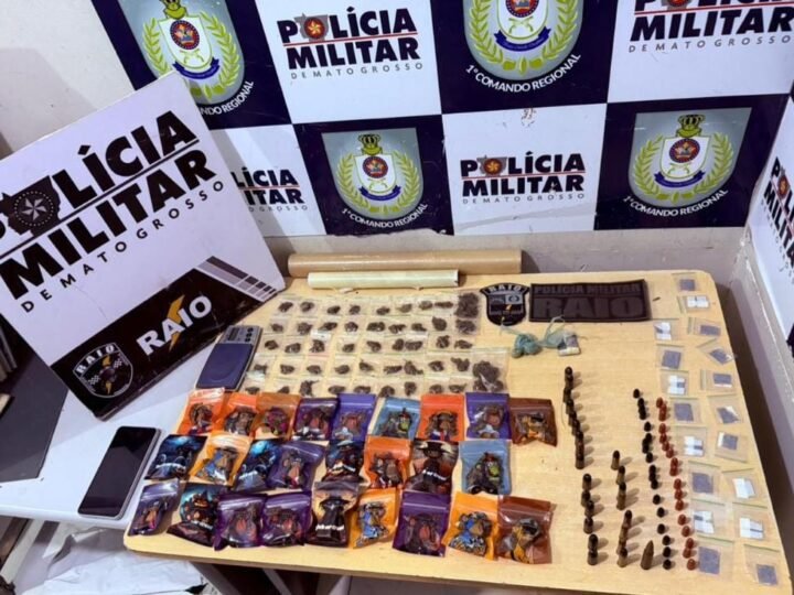 Companhia Raio prende dois homens com drogas e munições em Cuiabá