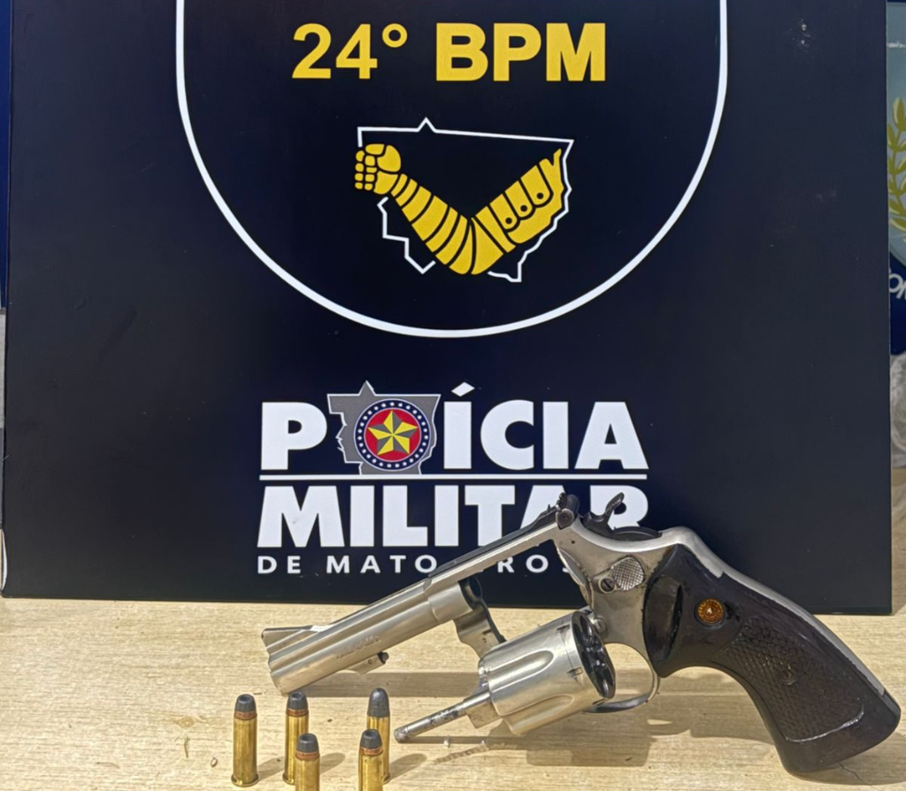 Homem é preso em flagrante pela PM após atirar em ex-genro durante discussão