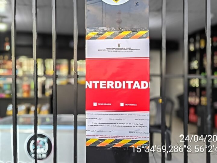 Distribuidora denunciada por som alto é interditada em Cuiabá por funcionamento irregular