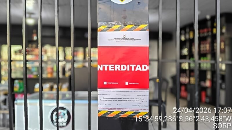 Distribuidora denunciada por som alto é interditada em Cuiabá por funcionamento irregular