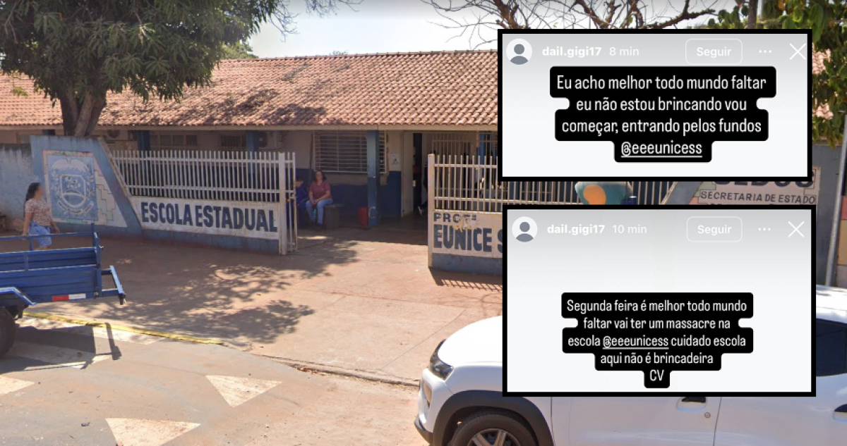 Adolescente é apreendida após ameaçar massacre em escola e diz que era brincadeira