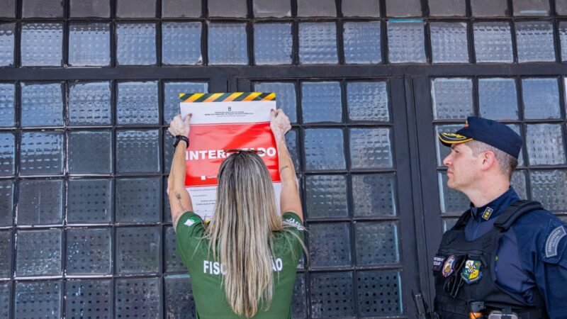 Operação integrada interdita oficina e apreende motos irregulares em Cuiabá