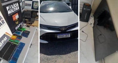 Oficial de Justiça vai apreender carro e PM descobre central de golpes; 5 suspeitos são presos