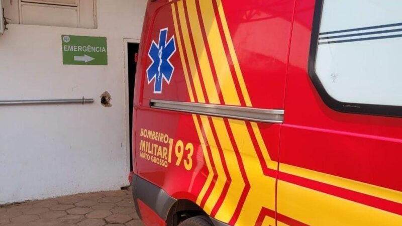 Corpo de Bombeiros socorre homem com lâmina de lixadeira empalada na perna