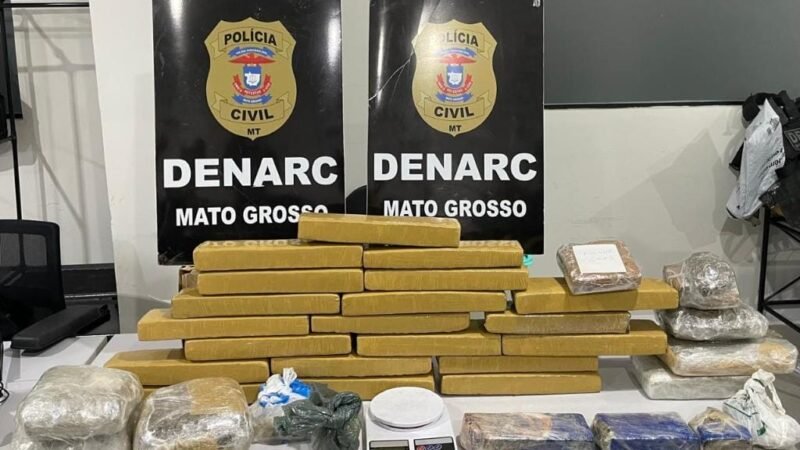 Polícia Civil localiza depósito de drogas em área de mata em Várzea Grande e prende traficante
