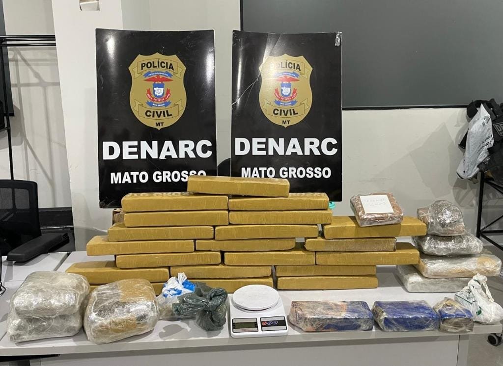 Polícia Civil localiza depósito de drogas em área de mata em Várzea Grande e prende traficante