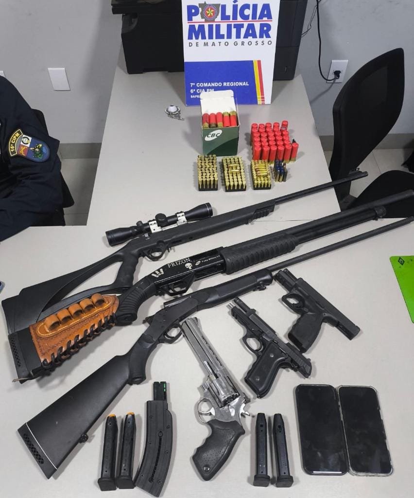 Operação prende 35 pessoas e apreende 8 armas que podem ter sido utilizadas em crimes