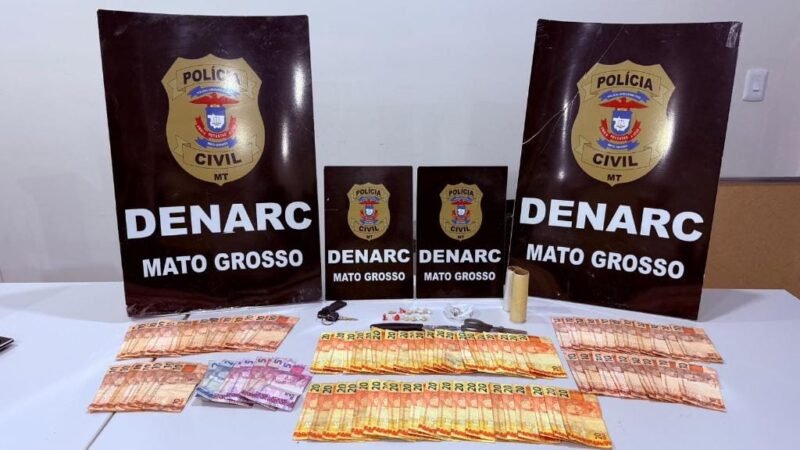 Polícia Civil prende mãe e filho com drogas e dinheiro do tráfico em Várzea Grande