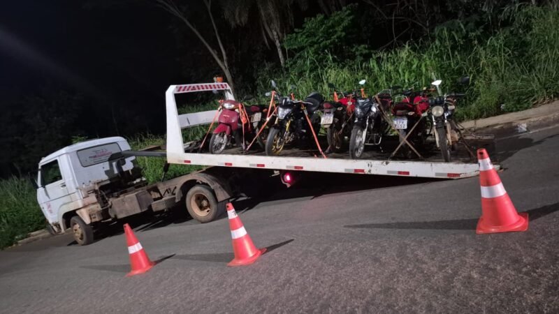 Guarda Municipal apreende 17 motos em operação contra poluição sonora