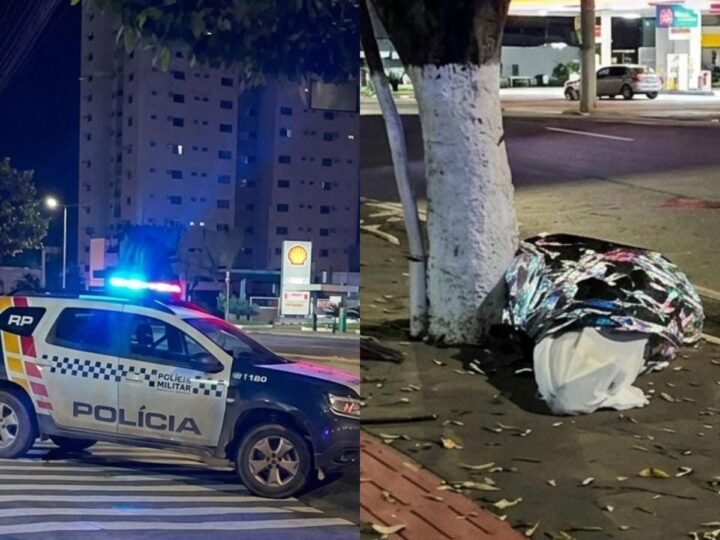 Motociclista morre atropelado por carro em frente a hotel em  Cuiabá e motorista foge