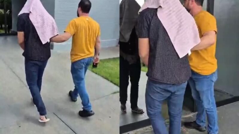 Homem é preso após invadir trabalho e tentar matar ex-mulher; facada atingiu o braço