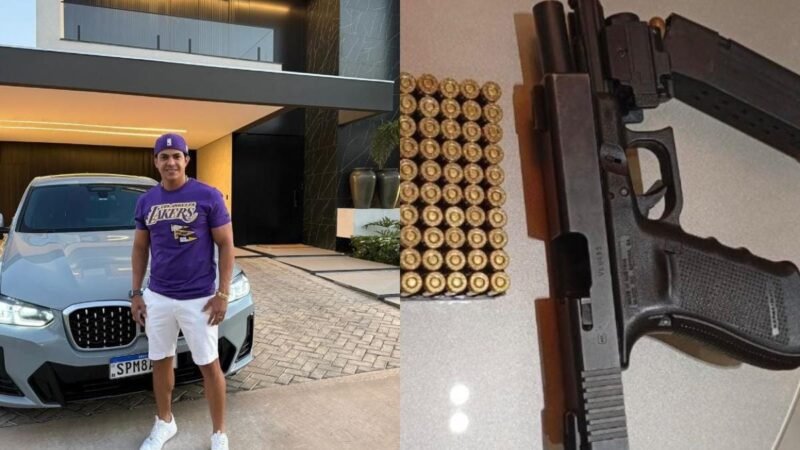 Alvo de operação por “jogo do tigrinho”, influencer é preso em flagrante por porte ilegal de arma