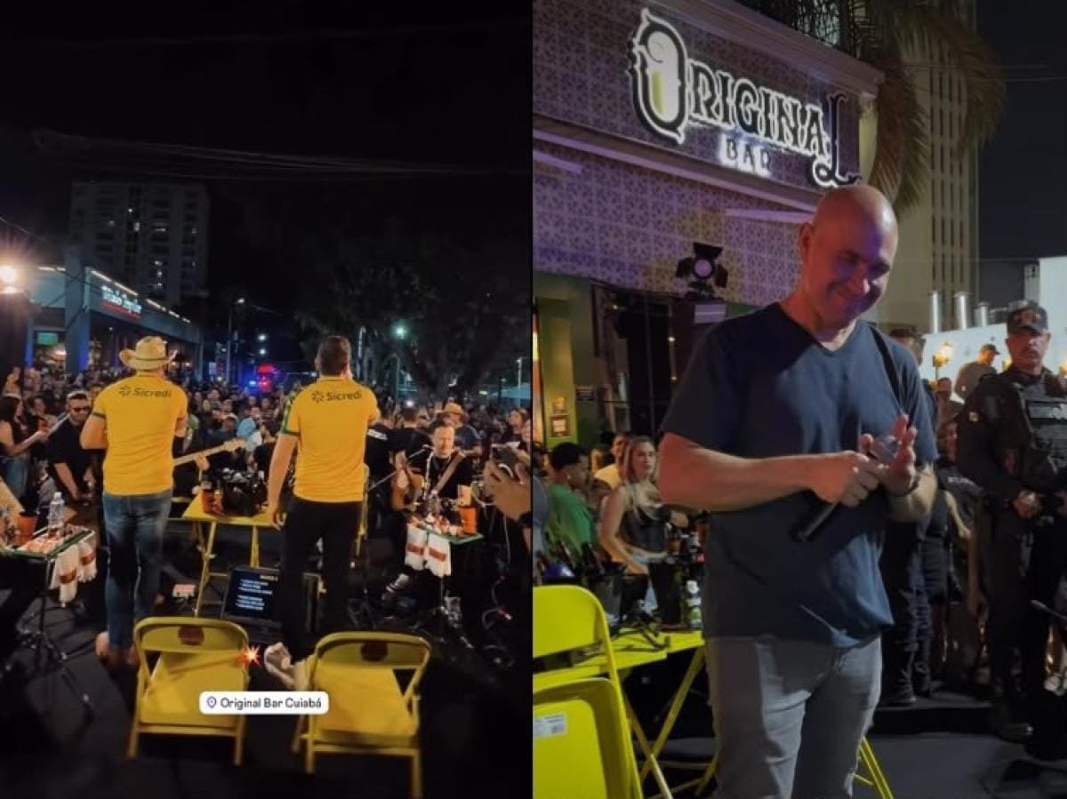 Fiscalização da Prefeitura de Cuiabá encerra show nacional em bar na Praça Popular