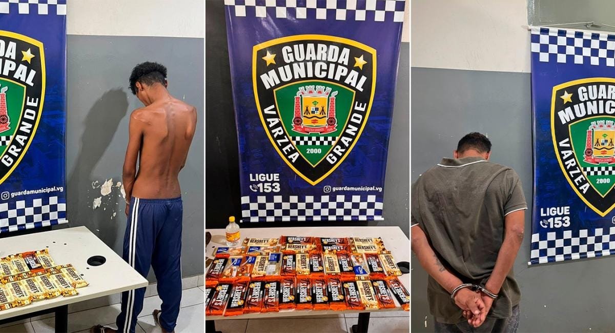Guarda Municipal de Várzea Grande apreende chocolates furtados e localiza drogas