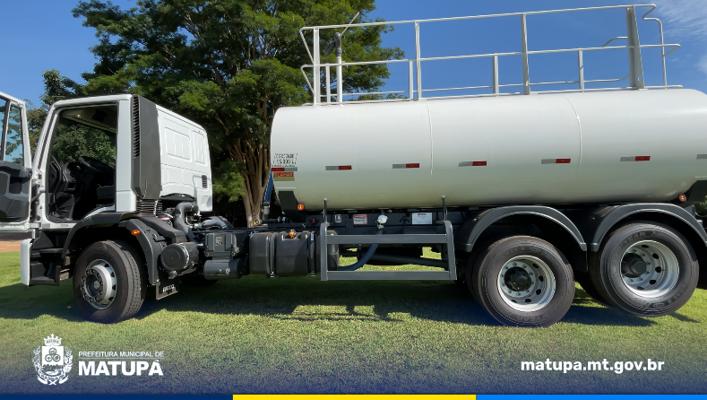 Matupá recebe novo caminhão-pipa de 15 mil litros em investimento superior a meio milhão de reais