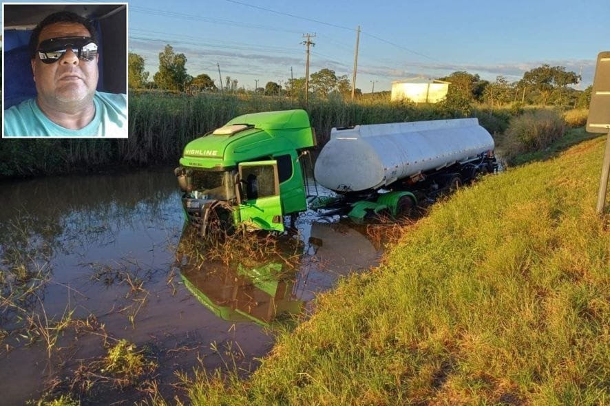 Caminhoneiro morre após ser arremessado de cabine em acidente na BR-364