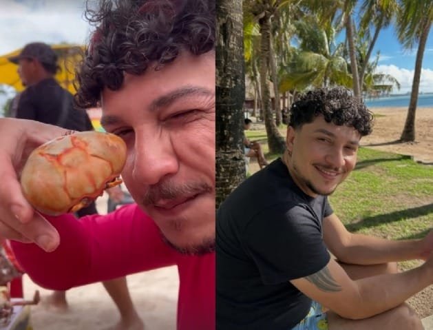 Cabeleireiro de Várzea Grande  morre após reação alérgica a caranguejo em praia de Alagoas