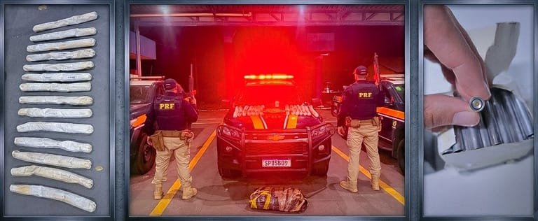 Passageiro de ônibus é preso com 26 quilos de explosivos em rodovia federal em MT