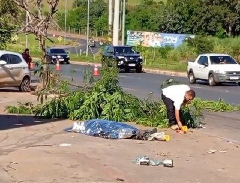 Motociclista morre após bater contra árvore em bairro de Cuiabá