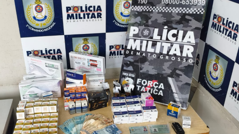 Dois são presos suspeitos de contrabando de medicamentos em Chapada dos Guimarães