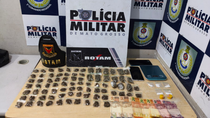 Rotam apreende três menores com dezenas de porções de drogas na avenida Beira Rio