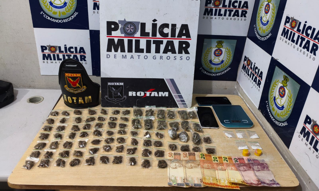 Rotam apreende três menores com dezenas de porções de drogas na avenida Beira Rio