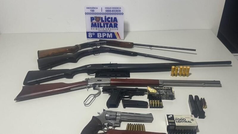 Polícia evita feminicídio após vítima ser ameaçada pelo ex e encontra armas com o suspeito