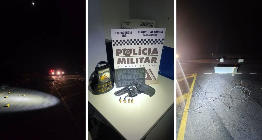 Bandido morre após trocar tiros com policiais da Força Tática em rodovia de Mato Grosso