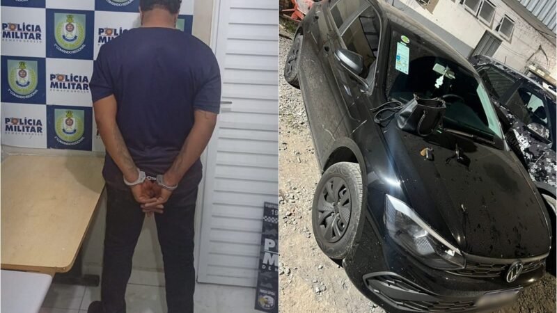Homem rouba carro no Parque das Águas para quitar dívida com facção e é preso