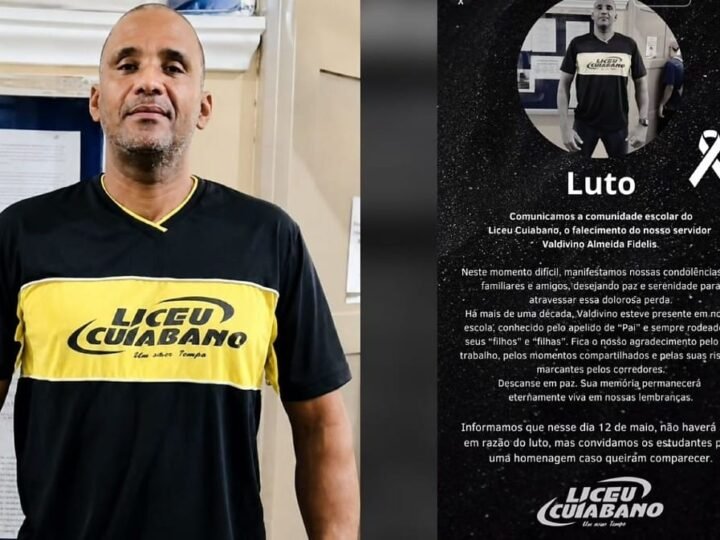 Liceu Cuiabano decreta luto e suspende aulas após morte de servidor em ação da PM