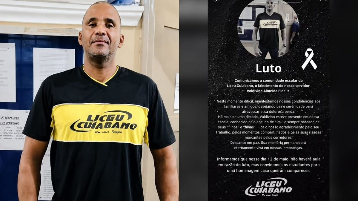 Liceu Cuiabano decreta luto e suspende aulas após morte de servidor em ação da PM