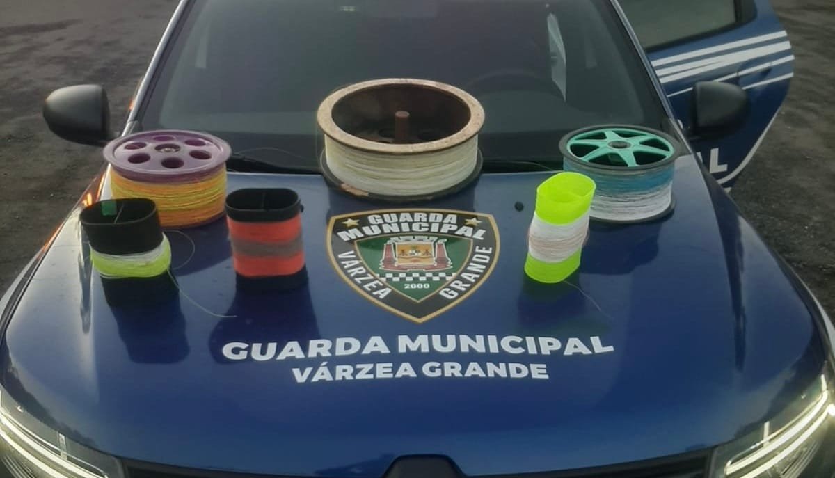 Guarda Municipal apreende linhas com cerol e linha chilena com adolescentes em VG