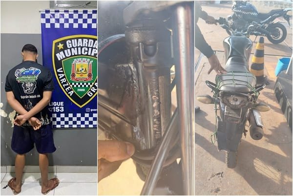 Guarda Municipal detém jovem de 17 anos com motocicleta furtada em Cuiabá