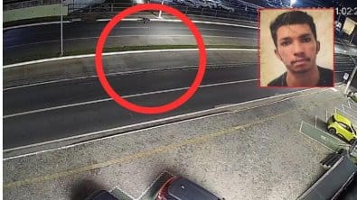 Vídeo flagra motociclista perdendo controle e batendo em poste na Avenida da FEB