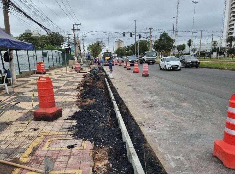Obras do BRT no entorno do Centro Político entram na fase final com início da sinalização
