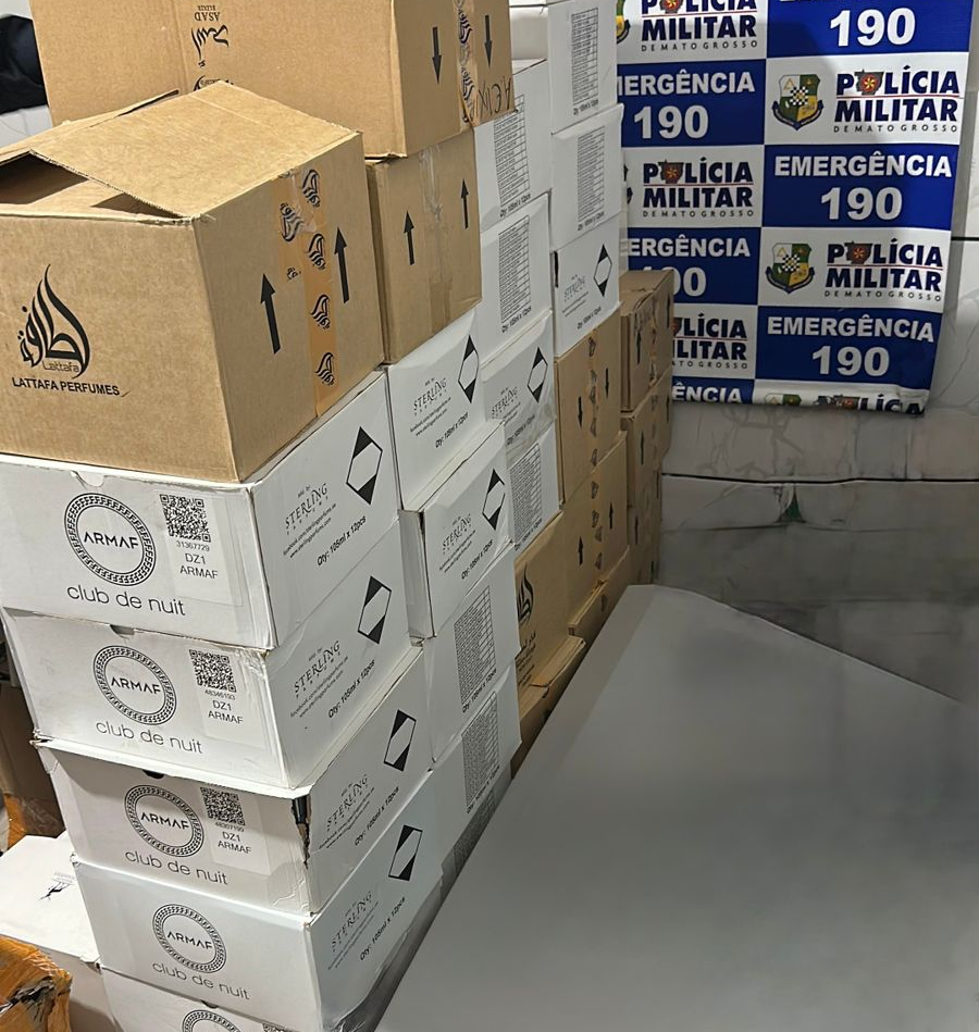 Passageiro é preso em ônibus com 600 frascos de perfume contrabandeado na BR-364