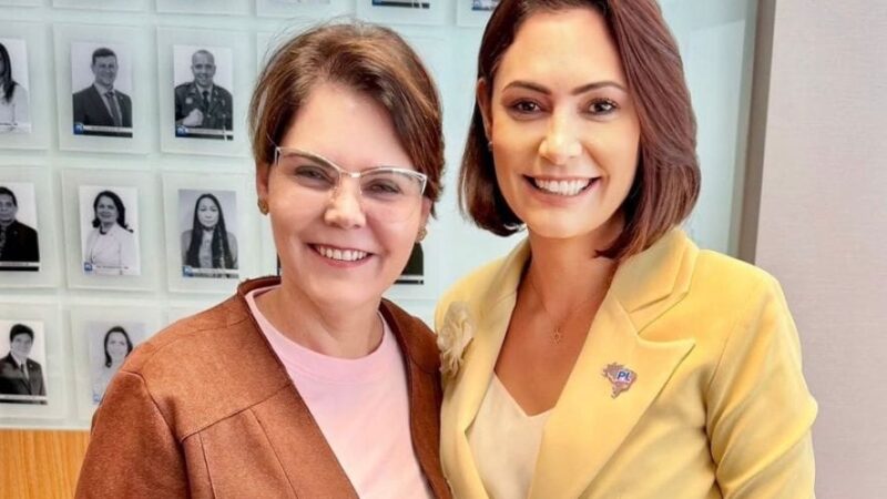 Michelle Bolsonaro repudia ameaças de morte contra Coronel Fernanda e cobra rigor nas investigações
