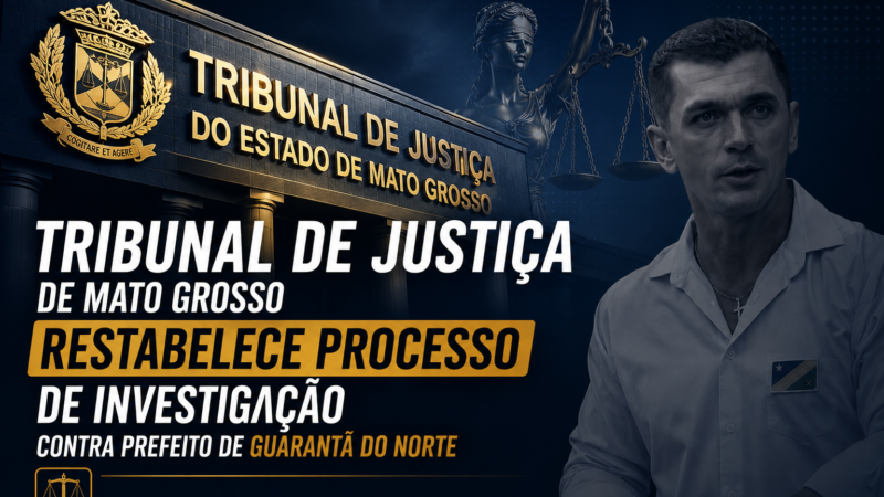 TJMT derruba arquivamento e restabelece processo de investigação contra prefeito de Guarantã do Norte