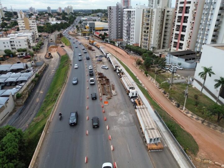 Trânsito será interrompido neste fim de semana para lançamento de vigas de viaduto na capital
