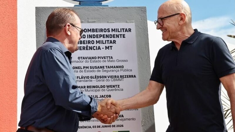 Governo entrega nova unidade de R$ 6,2 milhões do Corpo de Bombeiros em Mato Grosso